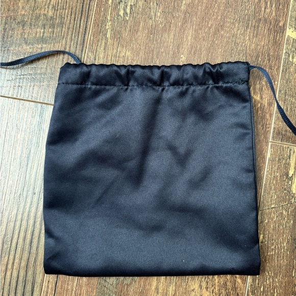 Prada Navy Satin Toiletry Bag - Picture 2 of 4